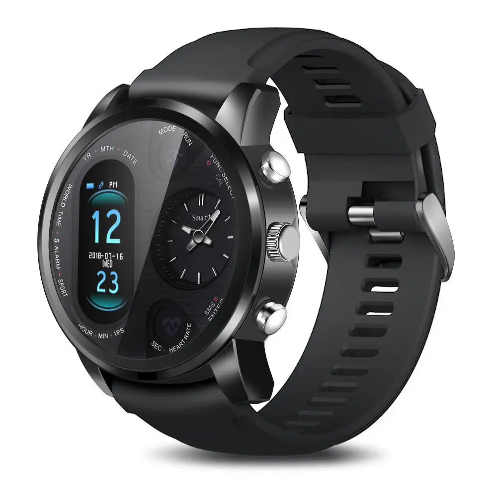 Smart watch with dual time zone display - shockwave.com.co