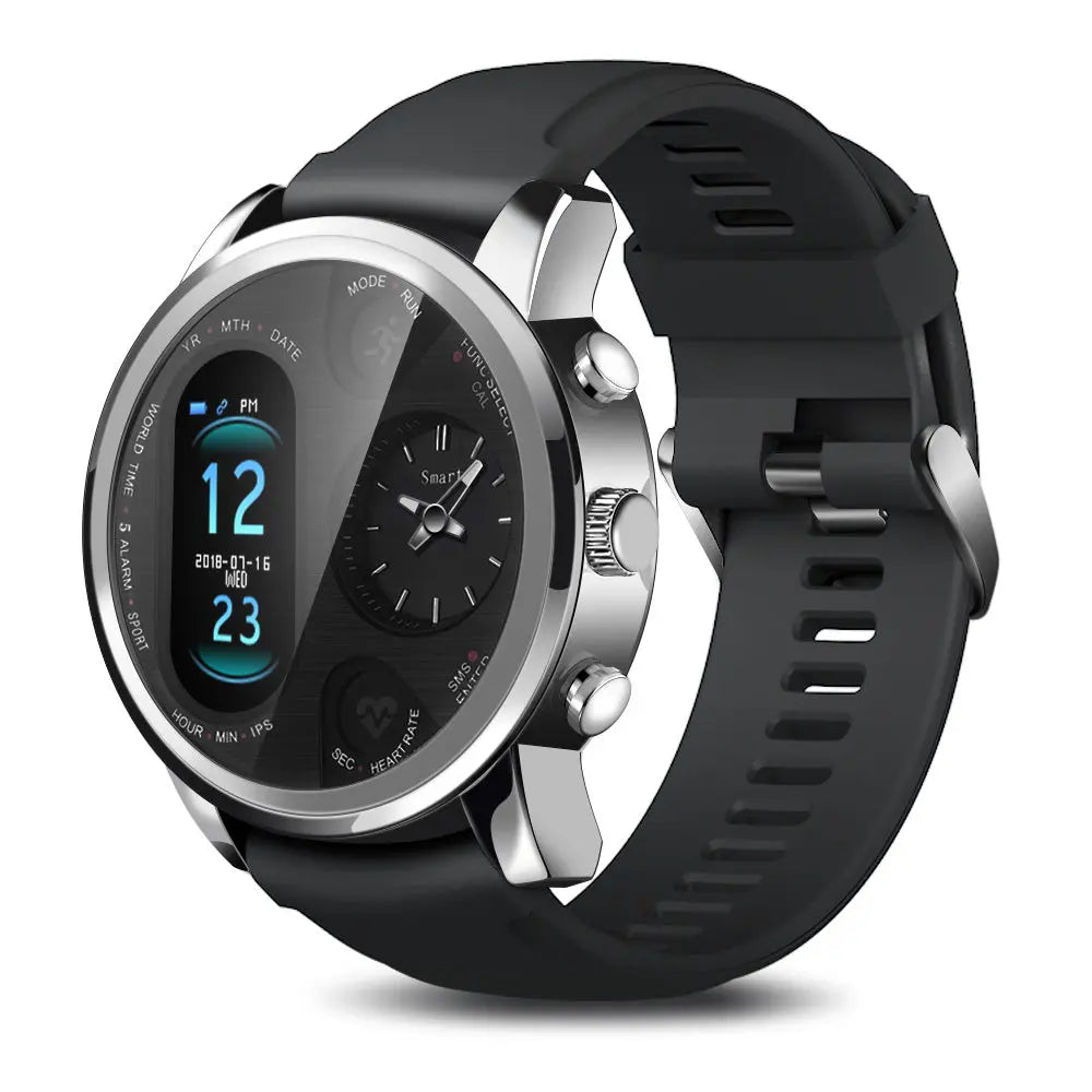 Smart watch with dual time zone display - shockwave.com.co