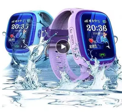 DF25 Children Waterproof Smart Watches Touch Screen Call for Rescue Remote Monitoring and Location Children's Telephone Watches - shockwave.com.co