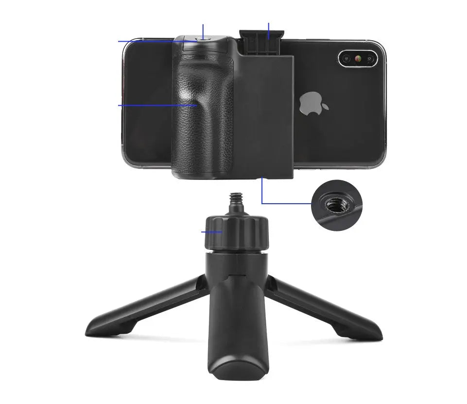 CapGrip Wireless Bluetooth Smartphone Selfie Booster One-Handed Shooting Aid - shockwave.com.co