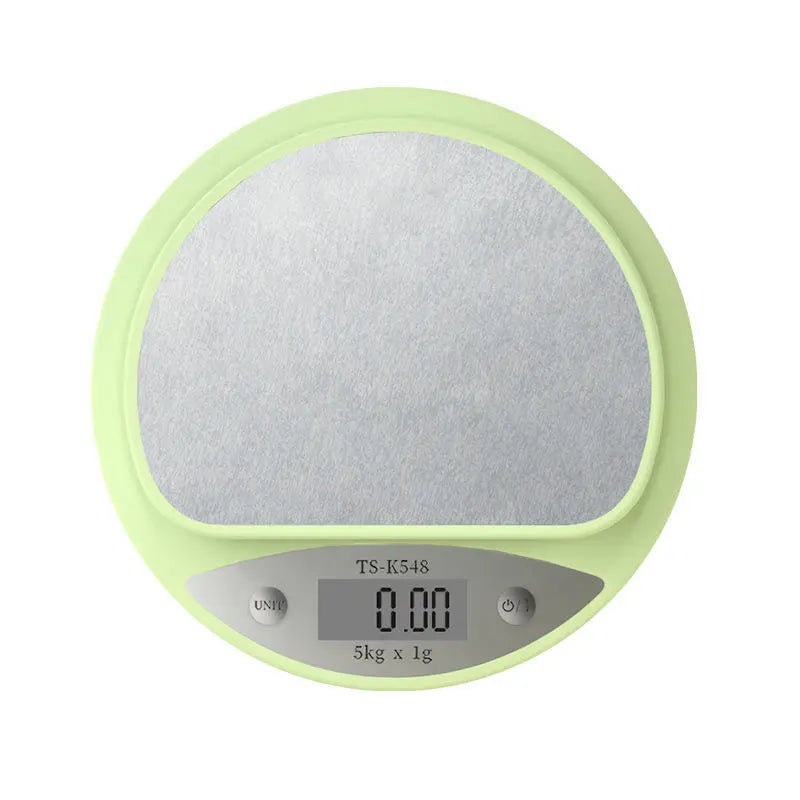 Kitchen Scale 5kg Weight Grams Digital Balance Precision Accurate Green Electronic LCD Food Baking Portable Scale - shockwave.com.co