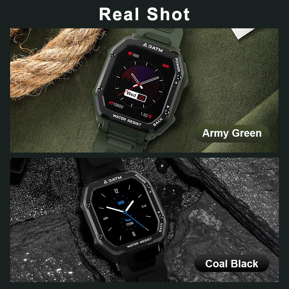 Outdoor Sports Rugged Smart Watch 1.69 Inches With 20 Sports Modes - shockwave.com.co